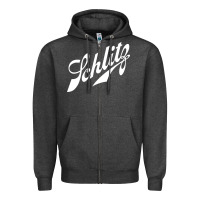 Charcoal Heather schlitz beer Zipper Hoodie - artisFamous