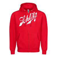 Red schlitz beer Zipper Hoodie - artisFamous