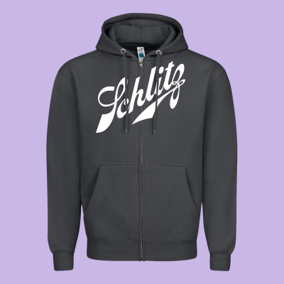 Schlitz Beer Zipper Hoodie Designed By Artisfamous