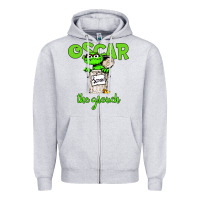 Heather Grey the grouch Zipper Hoodie - artisFamous