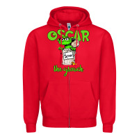 Red the grouch Zipper Hoodie - artisFamous