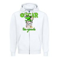 White the grouch Zipper Hoodie - artisFamous