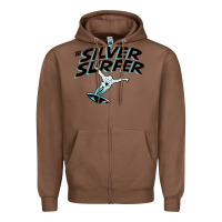 Chestnut silver surfer Zipper Hoodie - artisFamous
