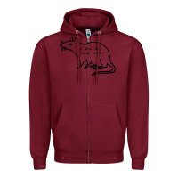 Burgundy I Ate All Your Money Zipper Hoodie - artisFamous