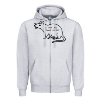Heather Grey I Ate All Your Money Zipper Hoodie - artisFamous