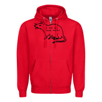 Red I Ate All Your Money Zipper Hoodie - artisFamous