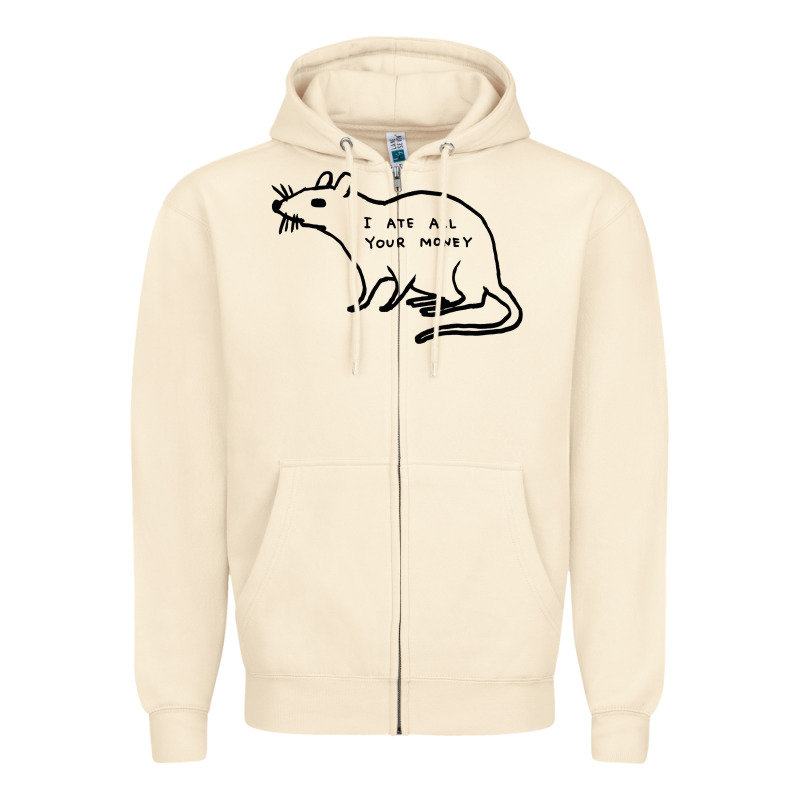 I Ate All Your Money Zipper Hoodie by artisFamous | Teevron