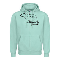 Seafoam I Ate All Your Money Zipper Hoodie - artisFamous