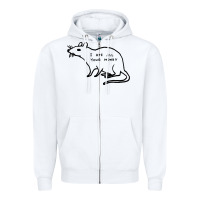 White I Ate All Your Money Zipper Hoodie - artisFamous