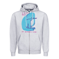 Heather Grey i must rest my rampage is over Zipper Hoodie - artisFamous