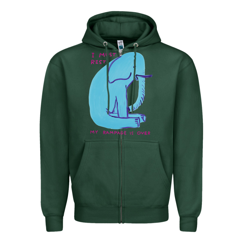 I Must Rest My Rampage Is Over Zipper Hoodie by artisFamous | Teevron
