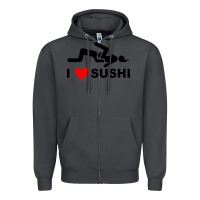 Smoke i love sushi funny Zipper Hoodie - artisFamous