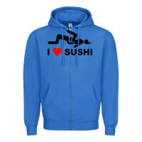 True Royal i love sushi funny Zipper Hoodie - artisFamous