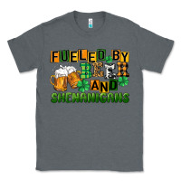 Charcoal Heather fueled by beer and shenanigans Classic Tee - CowGirlArtShop