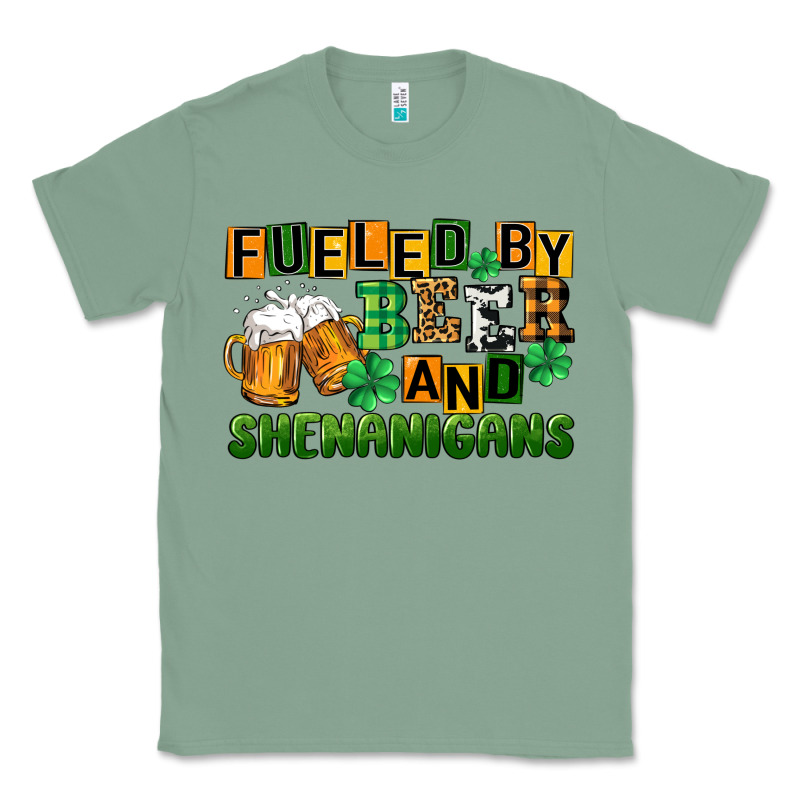 Fueled By Beer And Shenanigans Classic Tee by CowGirlArtShop | Teevron