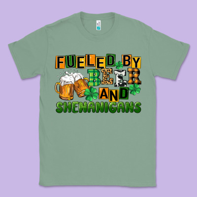 Fueled By Beer And Shenanigans Classic Tee Designed By Cowgirlartshop