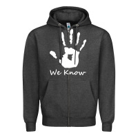 Charcoal Heather skyrim dark brotherhood we know hand novelty kids mens womens t shirt Zipper Hoodie - artisFamous