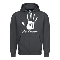 Smoke skyrim dark brotherhood we know hand novelty kids mens womens t shirt Zipper Hoodie - artisFamous