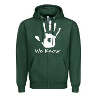 Sports Green skyrim dark brotherhood we know hand novelty kids mens womens t shirt Zipper Hoodie - artisFamous