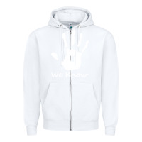 White skyrim dark brotherhood we know hand novelty kids mens womens t shirt Zipper Hoodie - artisFamous