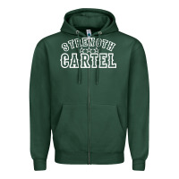 Sports Green strength cartel Zipper Hoodie - artisFamous