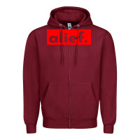 Burgundy alief texas represent Zipper Hoodie - artisFamous