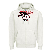 Oatmeal Heather old sabers Zipper Hoodie - artisFamous