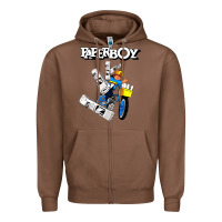 Chestnut paperboy Zipper Hoodie - artisFamous