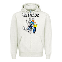 Oatmeal Heather paperboy Zipper Hoodie - artisFamous