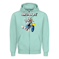 Seafoam paperboy Zipper Hoodie - artisFamous