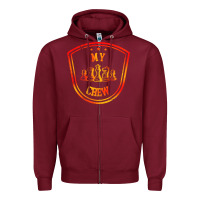 Burgundy chess crew Zipper Hoodie - artisFamous