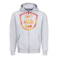 Heather Grey chess crew Zipper Hoodie - artisFamous