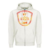 Oatmeal Heather chess crew Zipper Hoodie - artisFamous