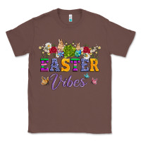 Chestnut easter vibes and butterfly with bunny and flowers Classic Tee - Artiststas