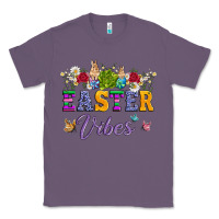 Lavender easter vibes and butterfly with bunny and flowers Classic Tee - Artiststas