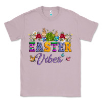 Lilac easter vibes and butterfly with bunny and flowers Classic Tee - Artiststas