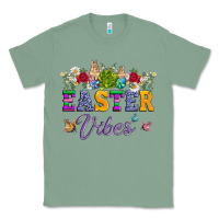 Sage easter vibes and butterfly with bunny and flowers Classic Tee - Artiststas