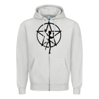 Dove Grey RUSH STARMAN Zipper Hoodie - artisFamous