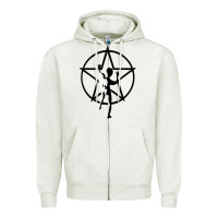 Oatmeal Heather RUSH STARMAN Zipper Hoodie - artisFamous