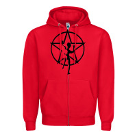 Red RUSH STARMAN Zipper Hoodie - artisFamous