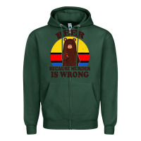 Sports Green funny beer because murder is wrong for drinking men lover Zipper Hoodie - artisFamous