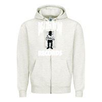 Oatmeal Heather death row records Zipper Hoodie - artisFamous