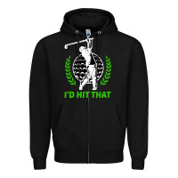 Black id hit that funny golfing golf Zipper Hoodie - artisFamous