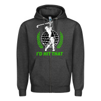 Charcoal Heather id hit that funny golfing golf Zipper Hoodie - artisFamous