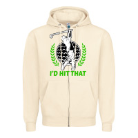 Sandshell id hit that funny golfing golf Zipper Hoodie - artisFamous