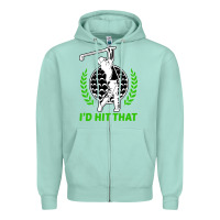 Seafoam id hit that funny golfing golf Zipper Hoodie - artisFamous