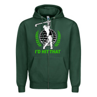 Sports Green id hit that funny golfing golf Zipper Hoodie - artisFamous