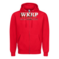 Red wkrp in cincinnati Zipper Hoodie - artisFamous