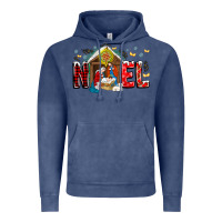 Vintage Denim Noel Vintage Hoodie - CowhideDigitalArt