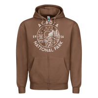 Chestnut a.ca.di.a national park 1916 mai.ne bar harbor t sh Zipper Hoodie - artisFamous